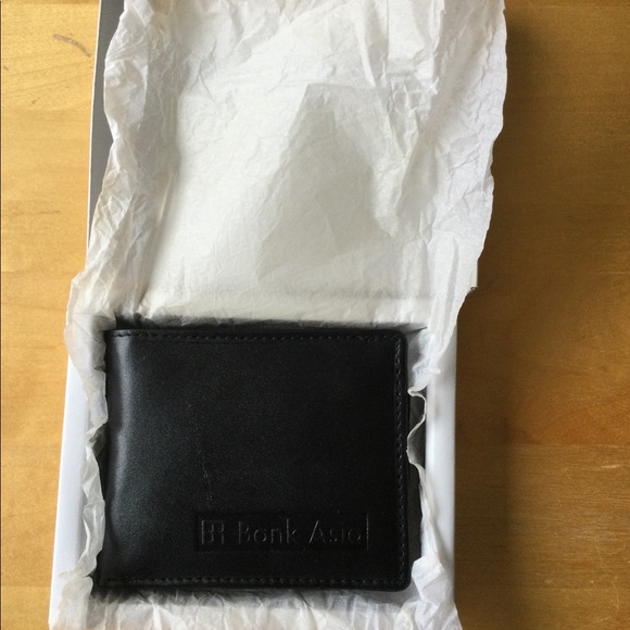Black Leather wallet with logo - Picture 4 of 6